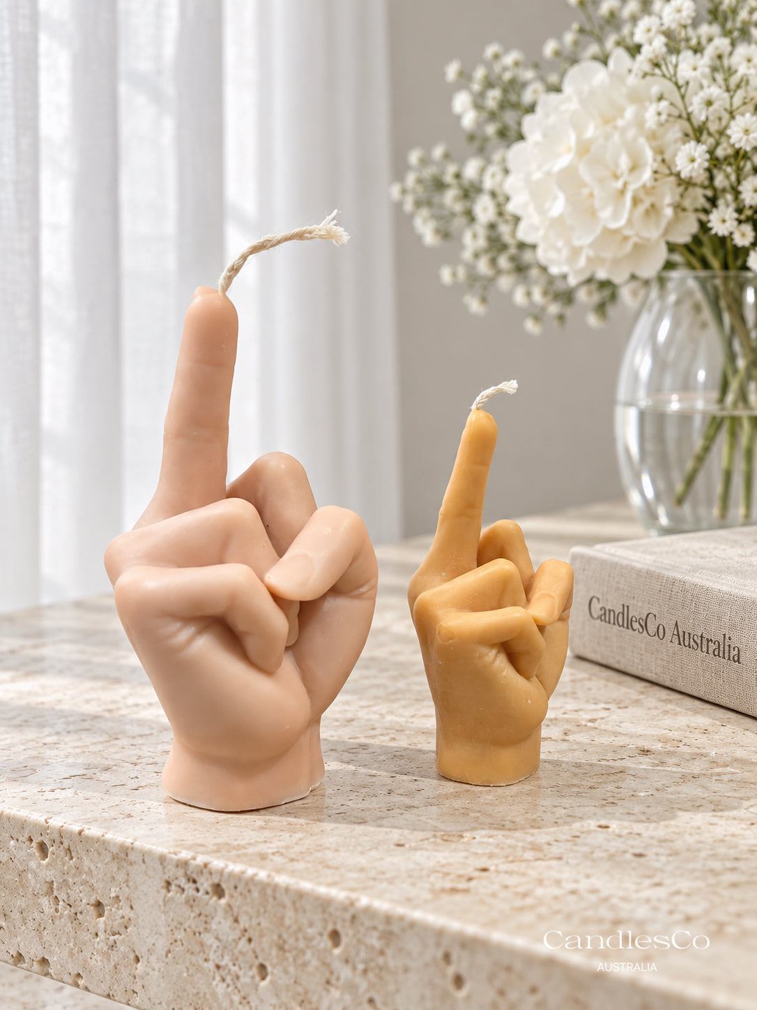 Middle Finger Candle – Funny Novelty Hand Candle | Small & Large