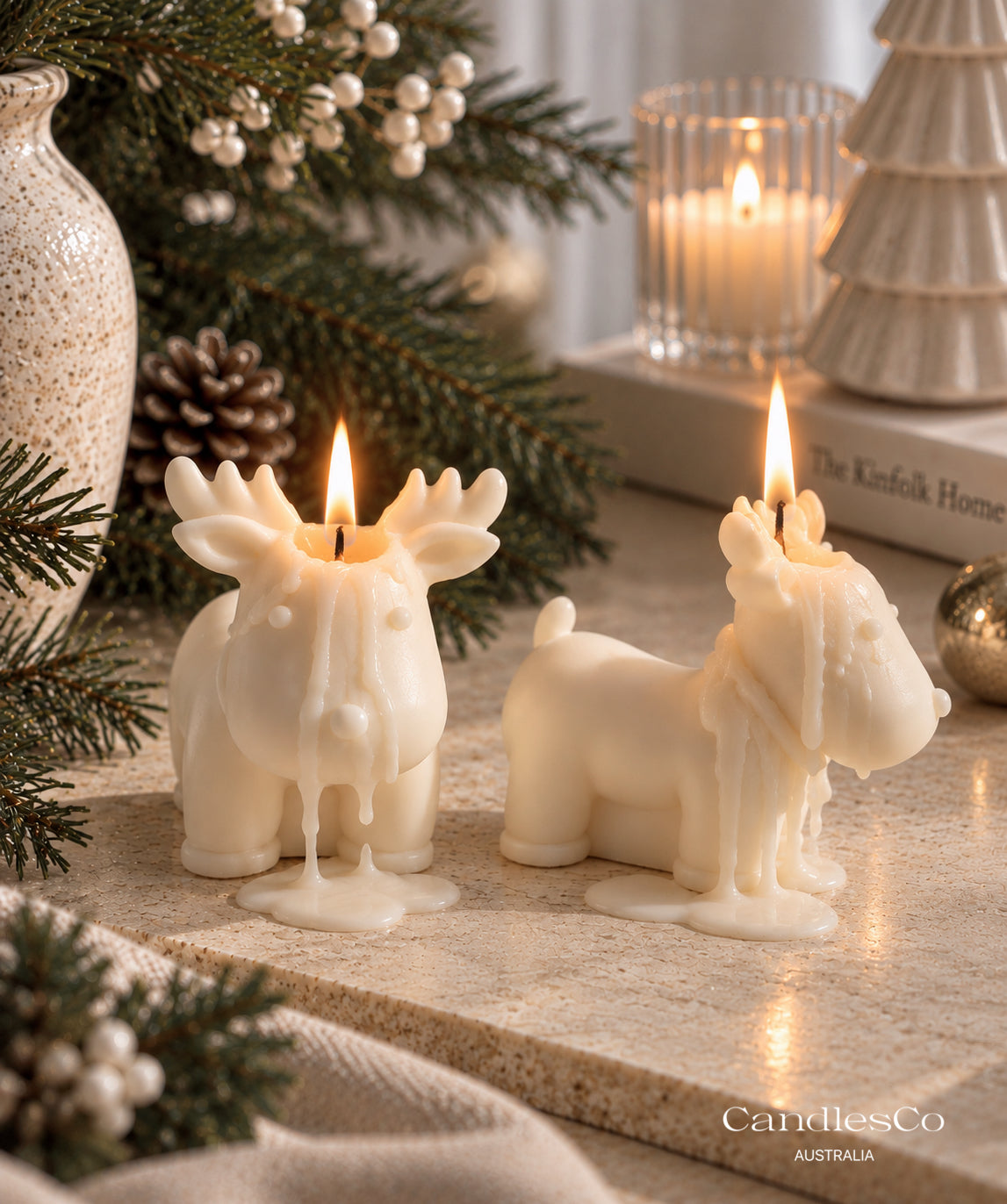 Reindeer Candle