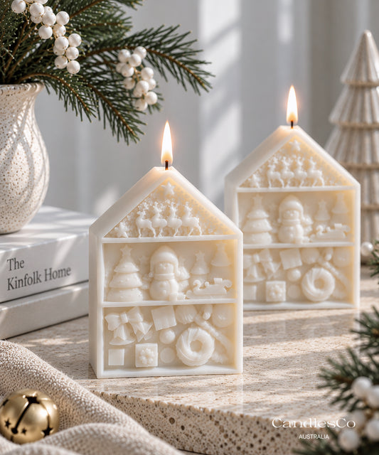 Christmas House Candle
