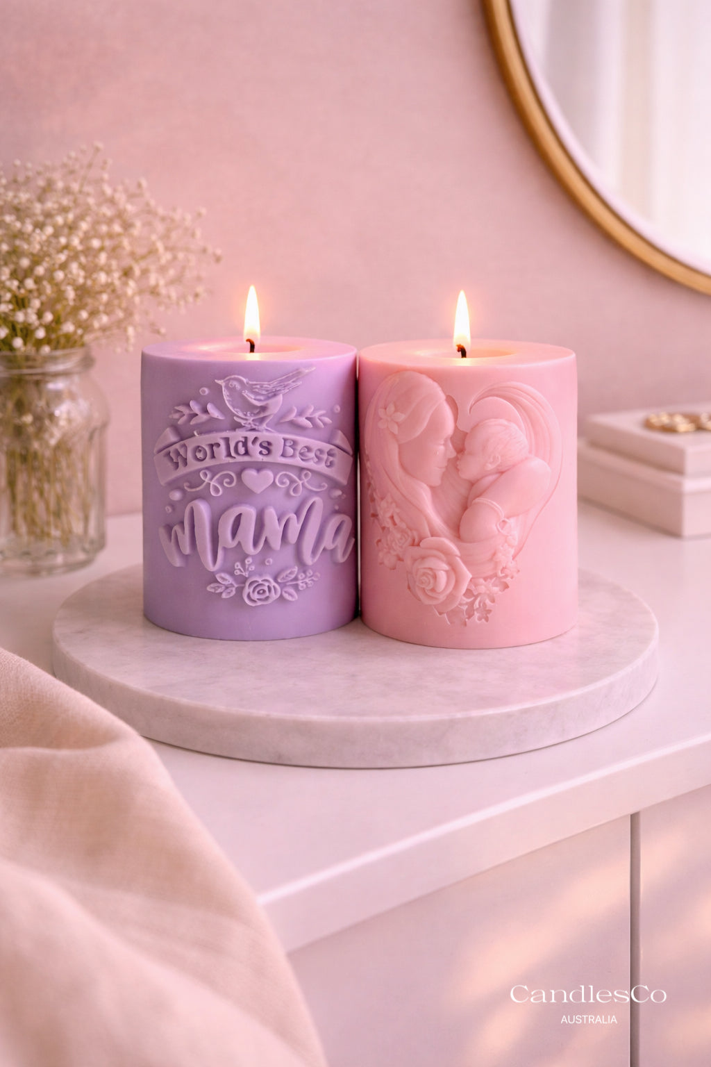 Worlds Best Mama Candle