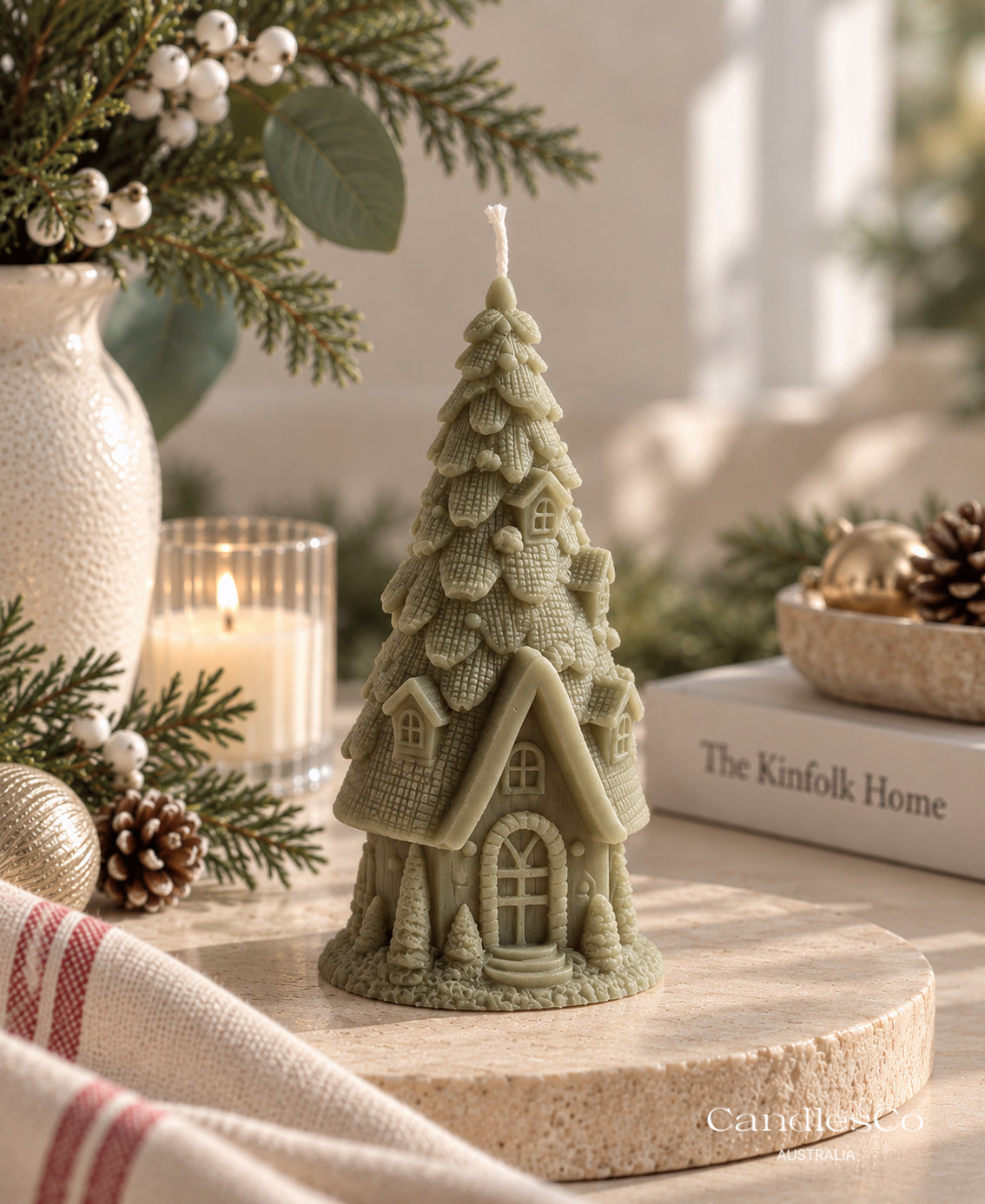 Winter Cottage Candle