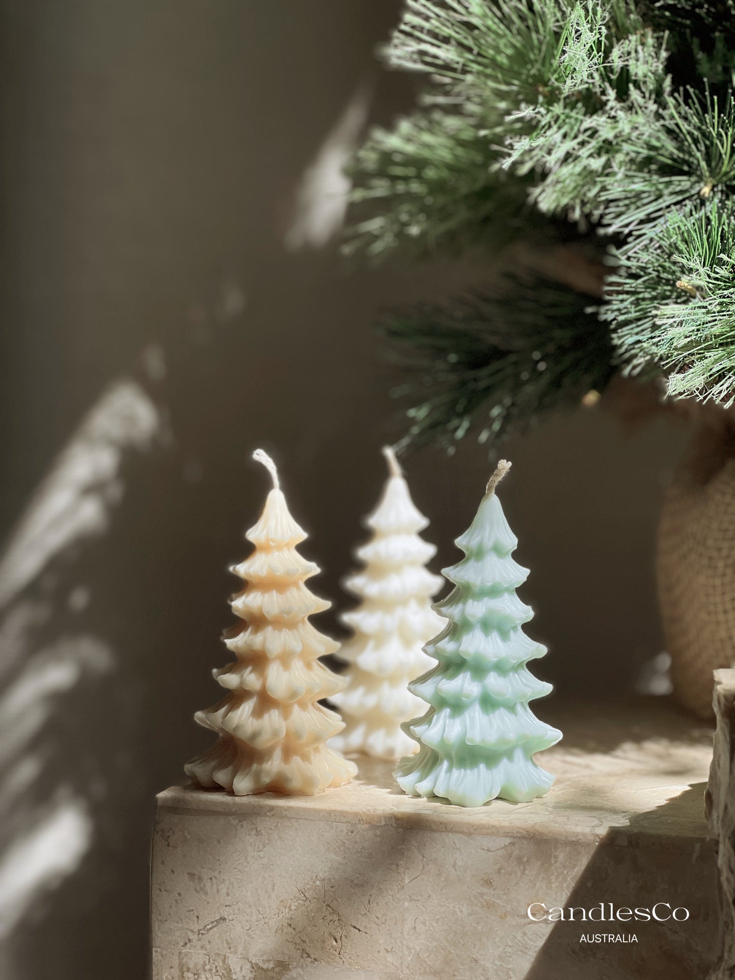 Ruffle Tree Candle