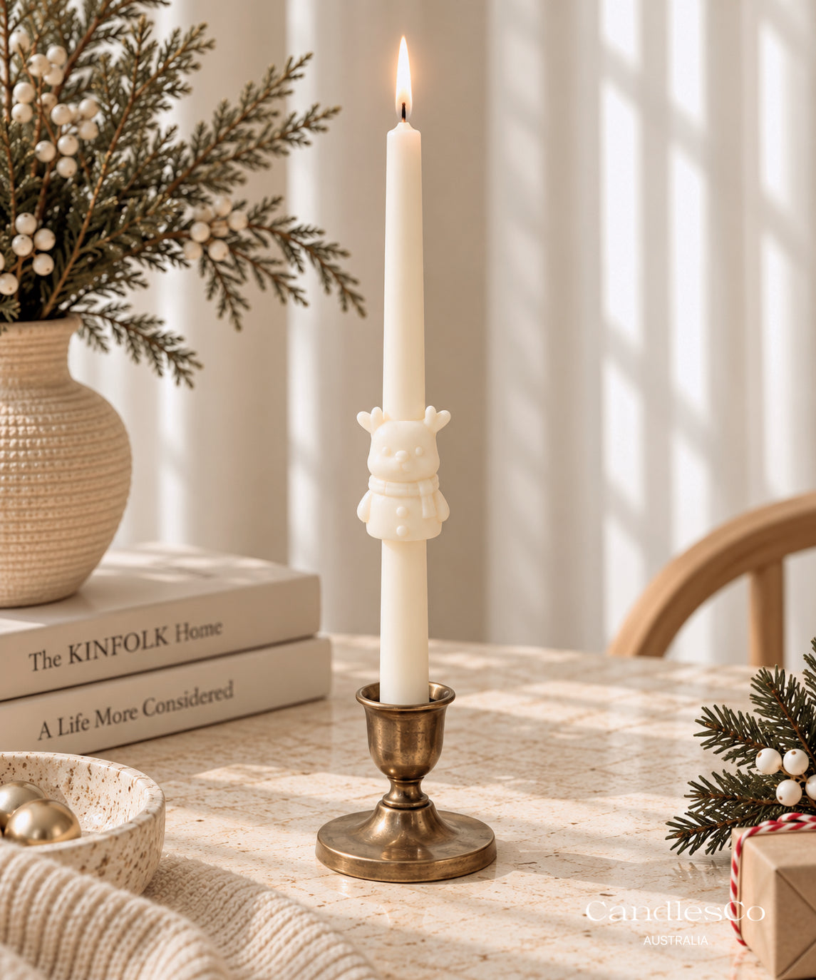 Christmas Taper Candle