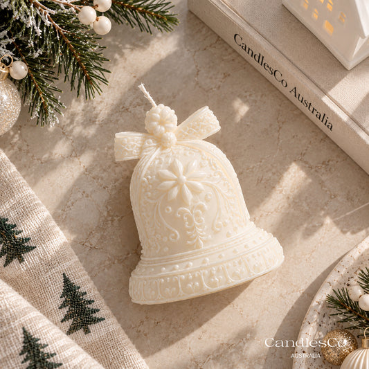 Ornamental Christmas Bell Candle – Handmade Soy Christmas Candle