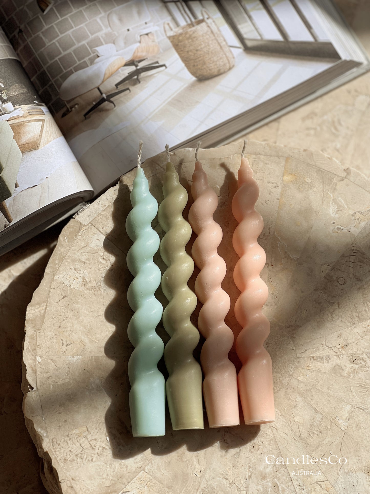 Spiral Taper Candle