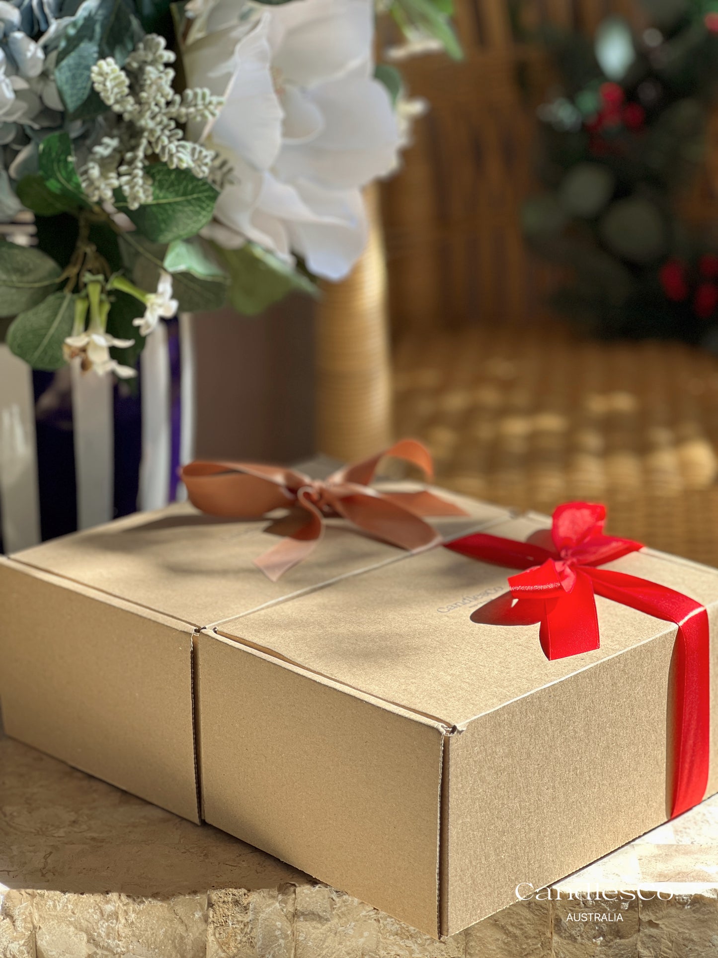 Twirl Christmas Trees Gift Box