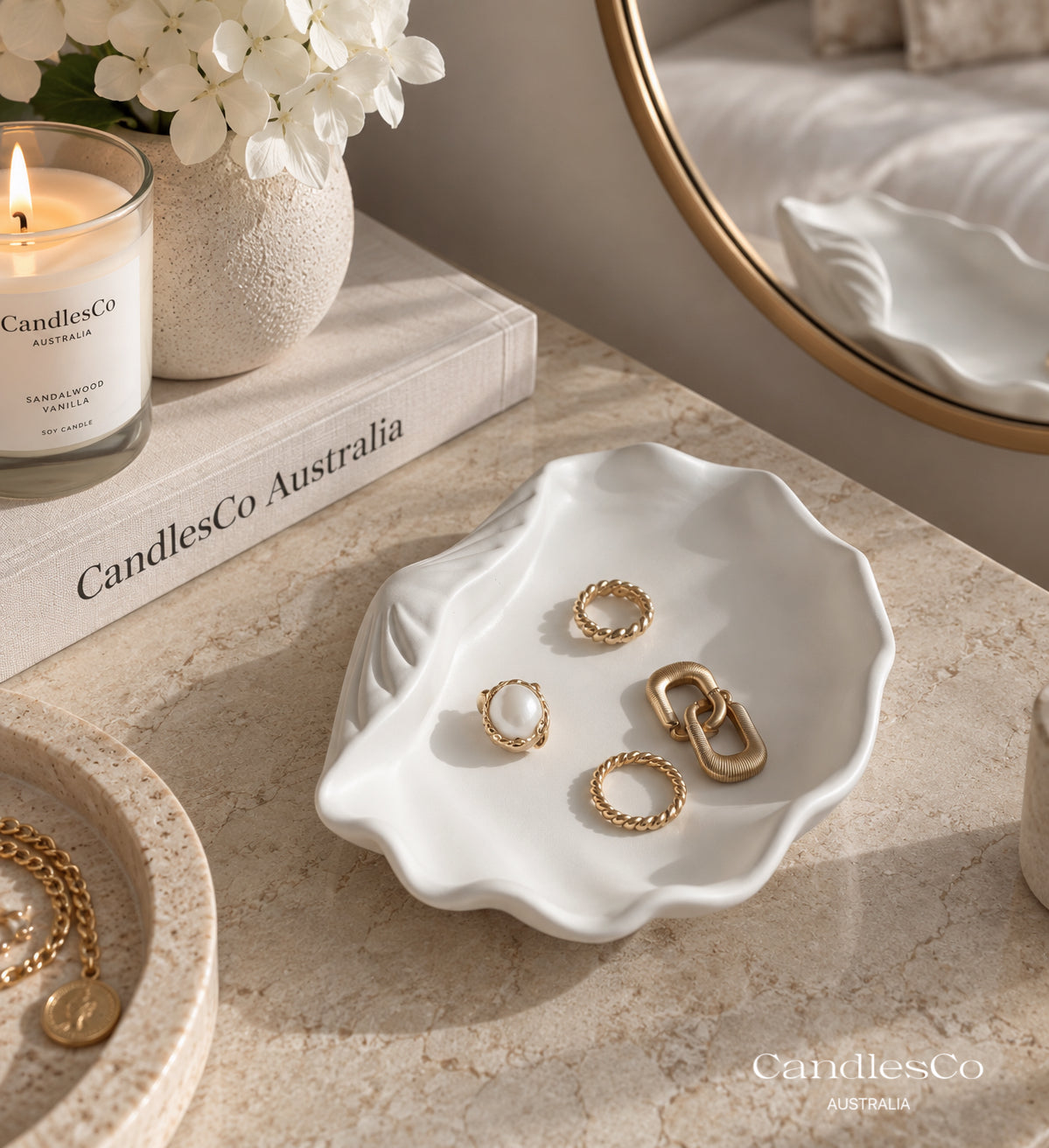 Oyster Shell Trinket Tray | Handmade Jewellery Dish