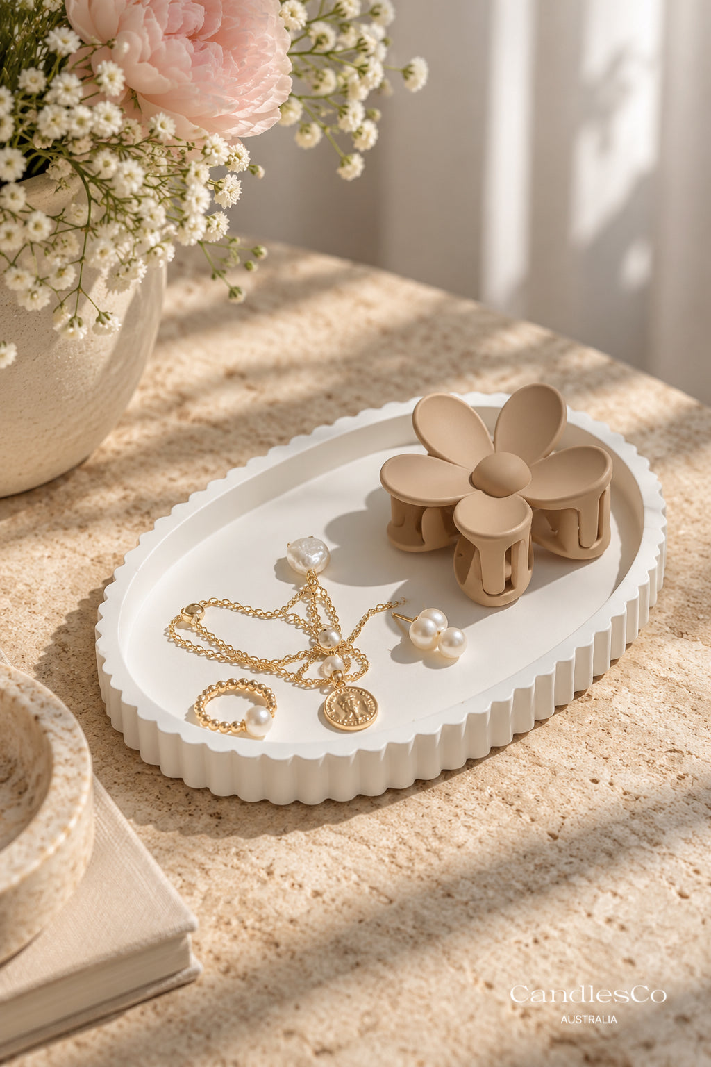 Fluted Oval Trinket Tray
