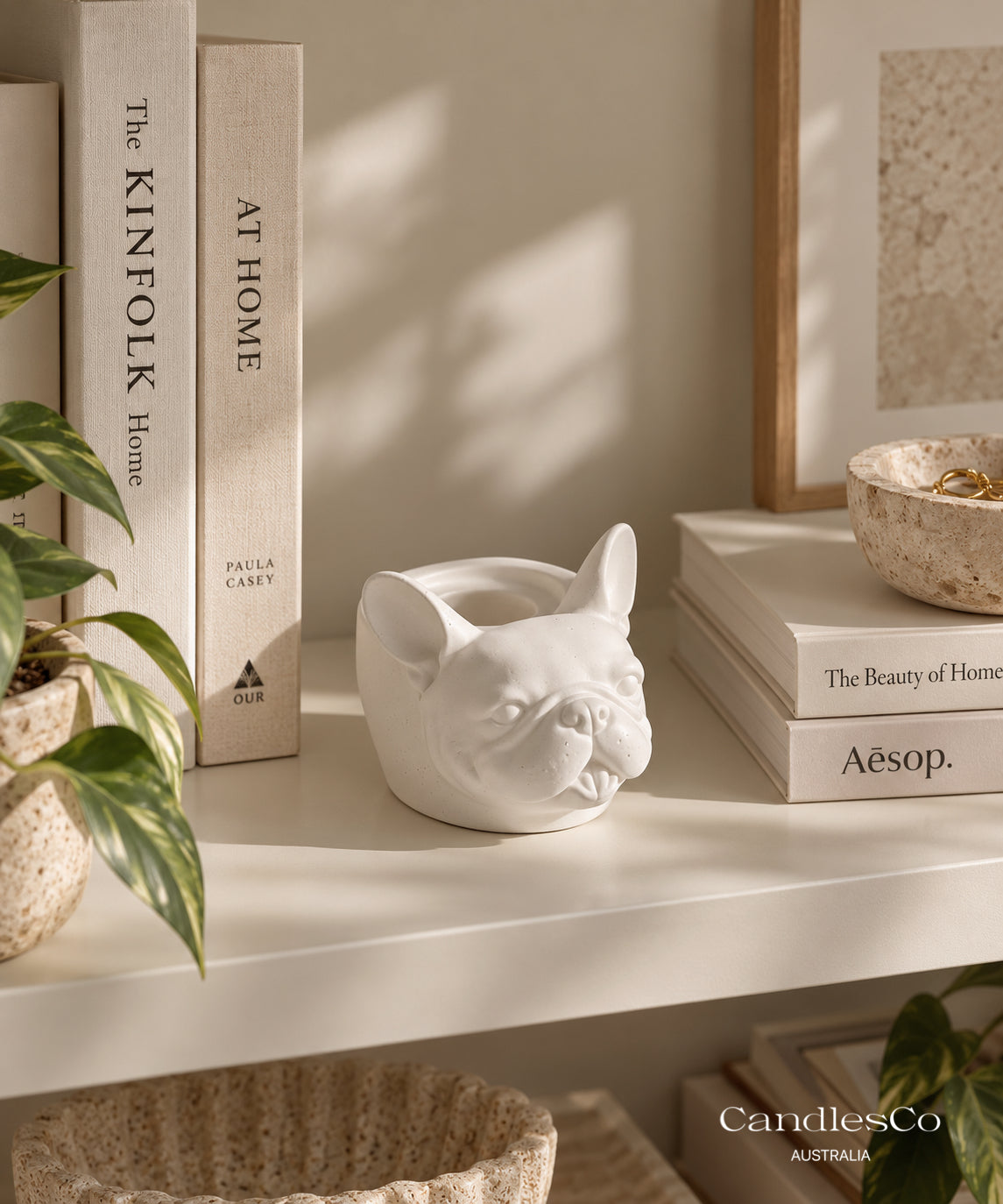 French Bulldog Candlestick Holder | Dog Taper Candle Holder