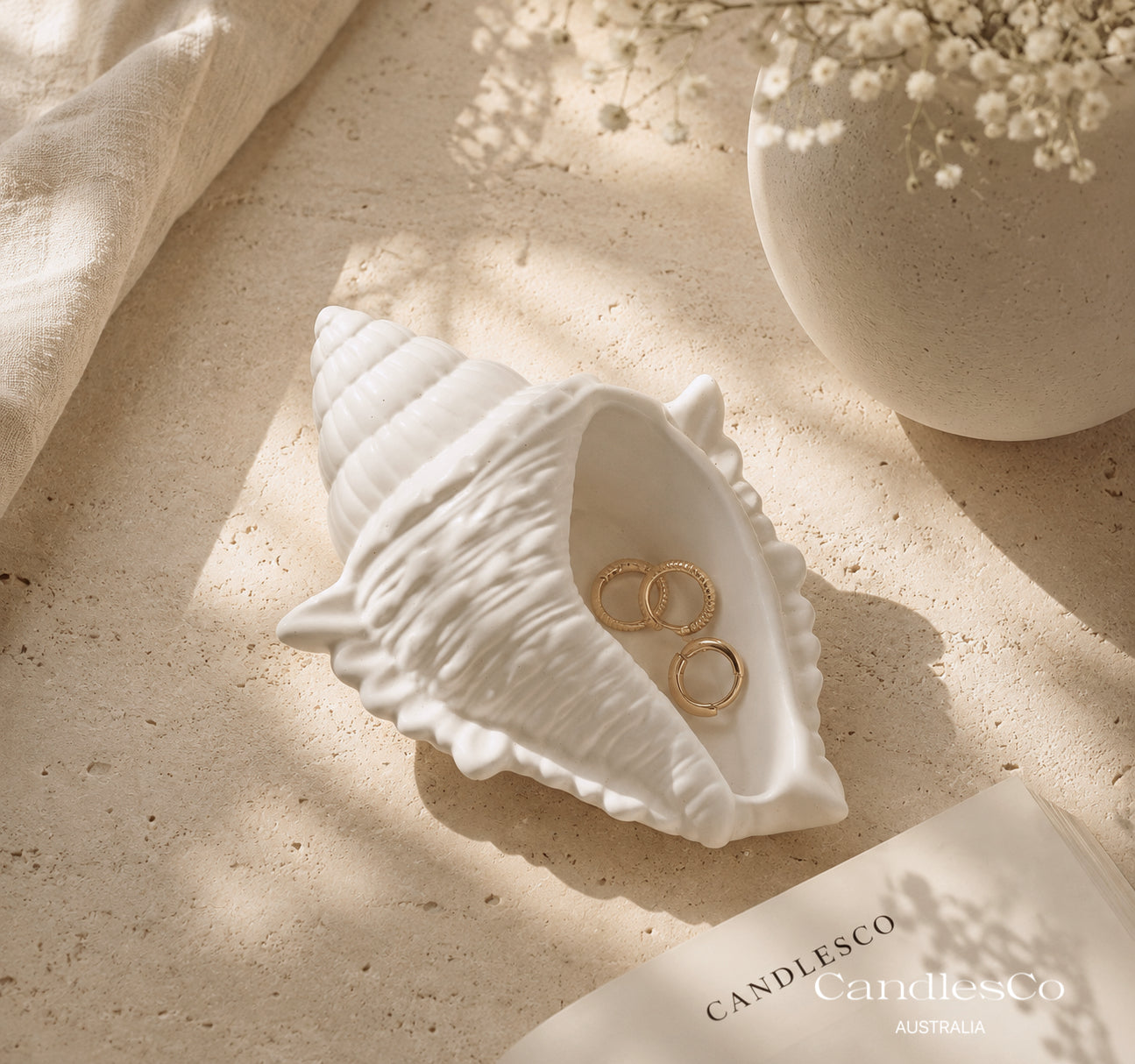 Conch Shell Trinket Dish
