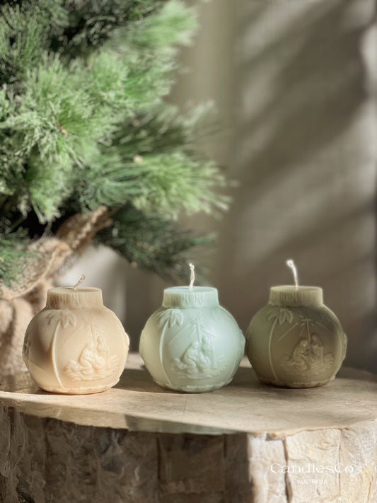 Christmas Nativity Bauble Candle