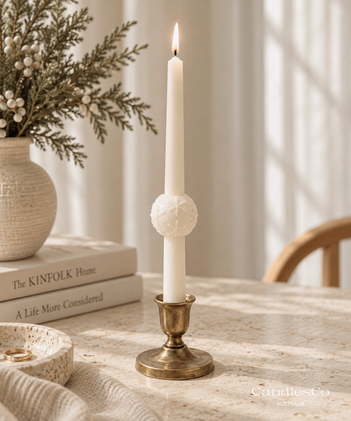 Christmas Taper Candle