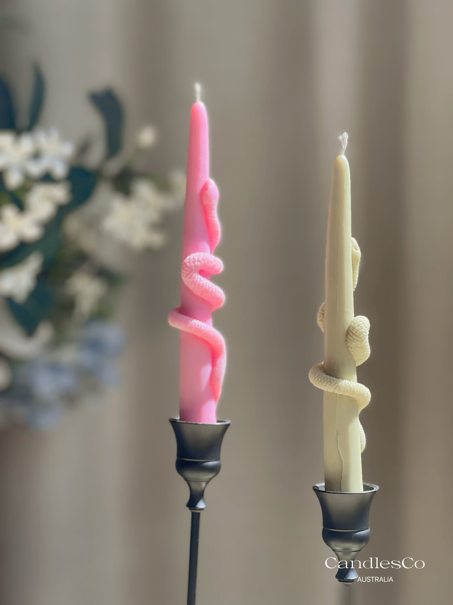 Snake Taper Candle
