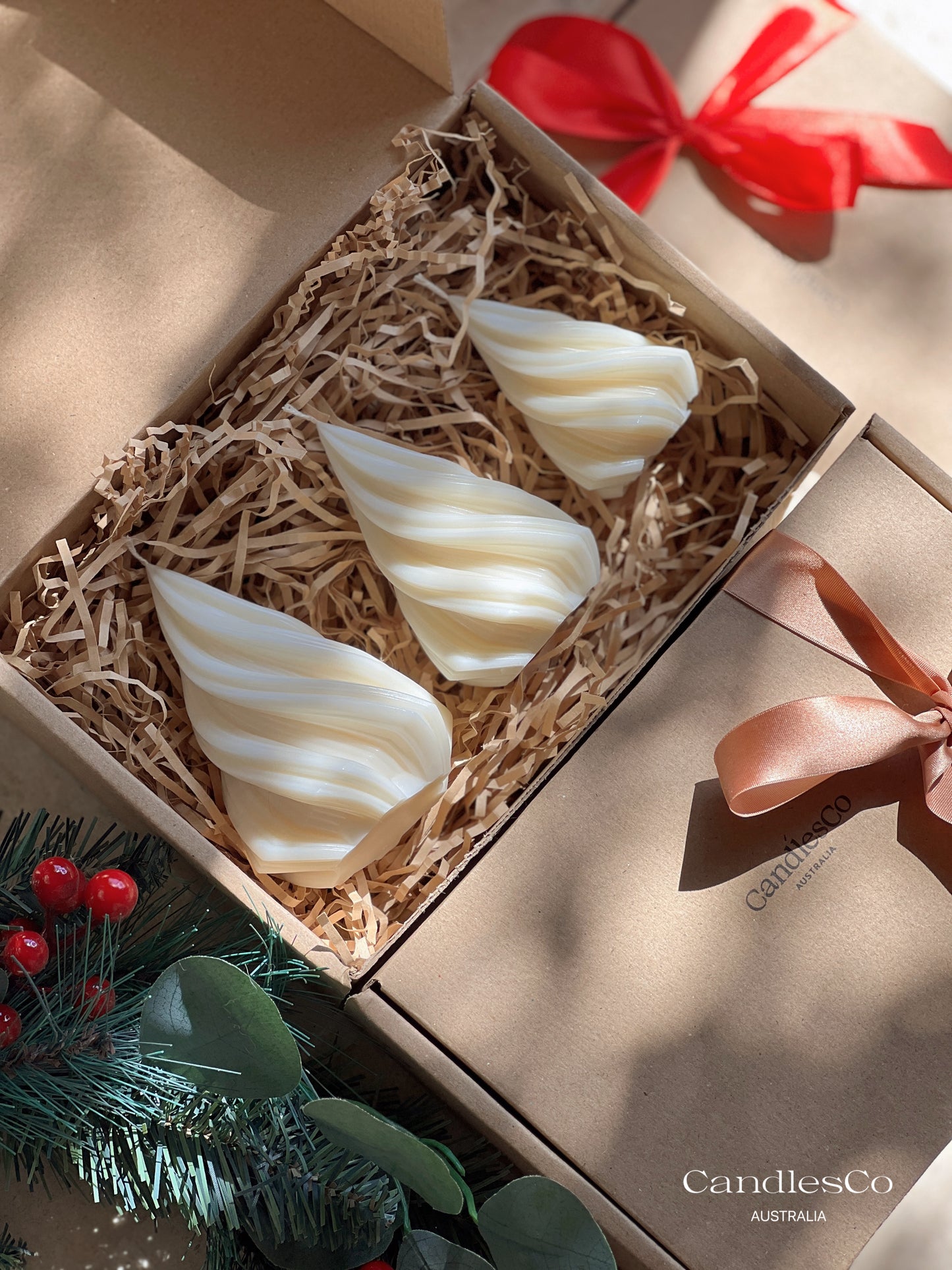 Twirl Christmas Trees Gift Box