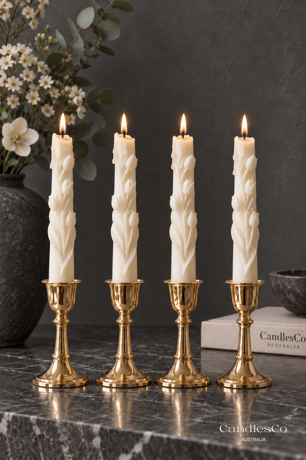 Tulip Taper Candle