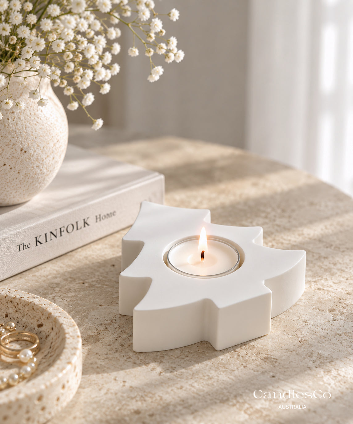 Christmas Tree Tealight Candle Holder | Handmade Christmas Candle Holder