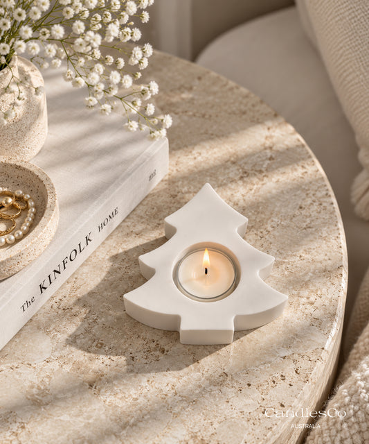 Christmas Tree Tealight Candle Holder | Handmade Christmas Candle Holder