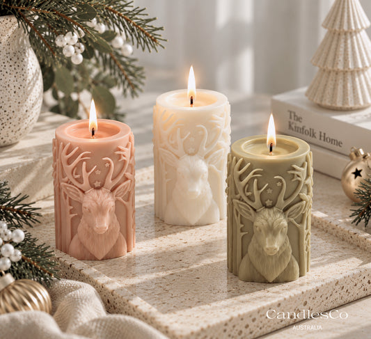 Christmas Reindeer Pillar