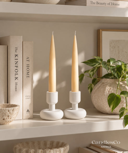 Sculpted Light Bases Candlestick Holder