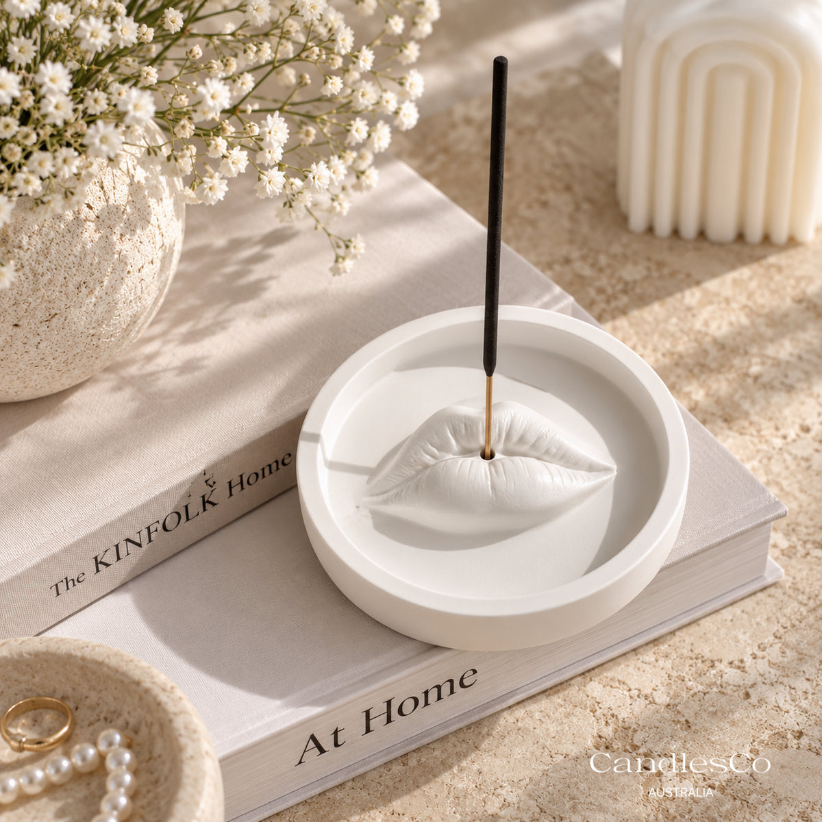 Lips Incense Stick Holder | Handmade Incense Tray