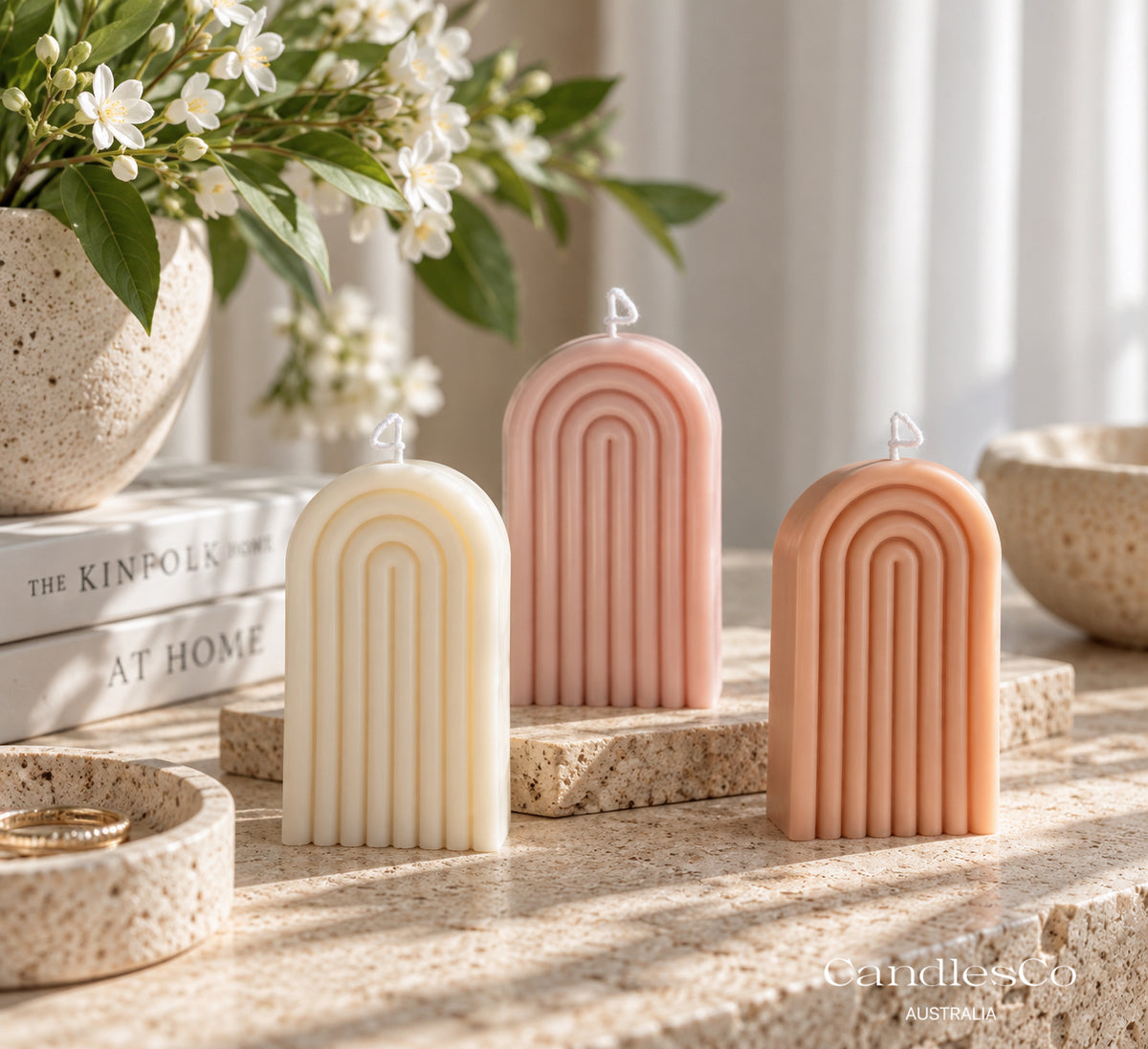 Arch Pillar Candle – Handmade Sculptural Soy Candle