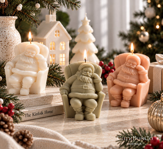 Sleeping Santa Claus Candle