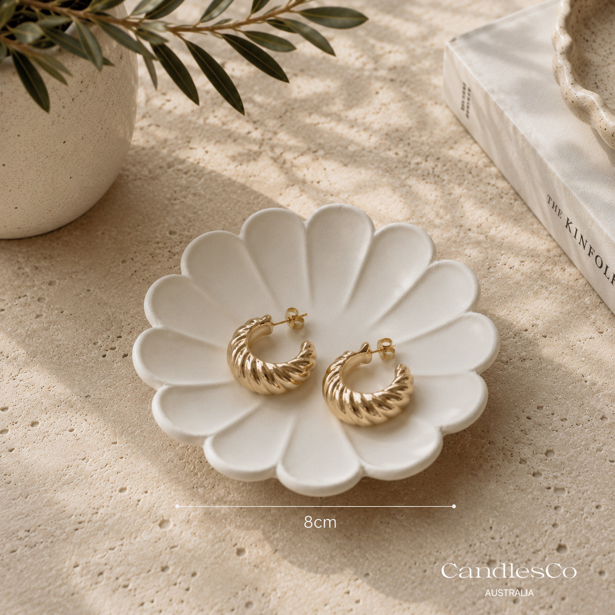 Daisy Flower Trinket Dish