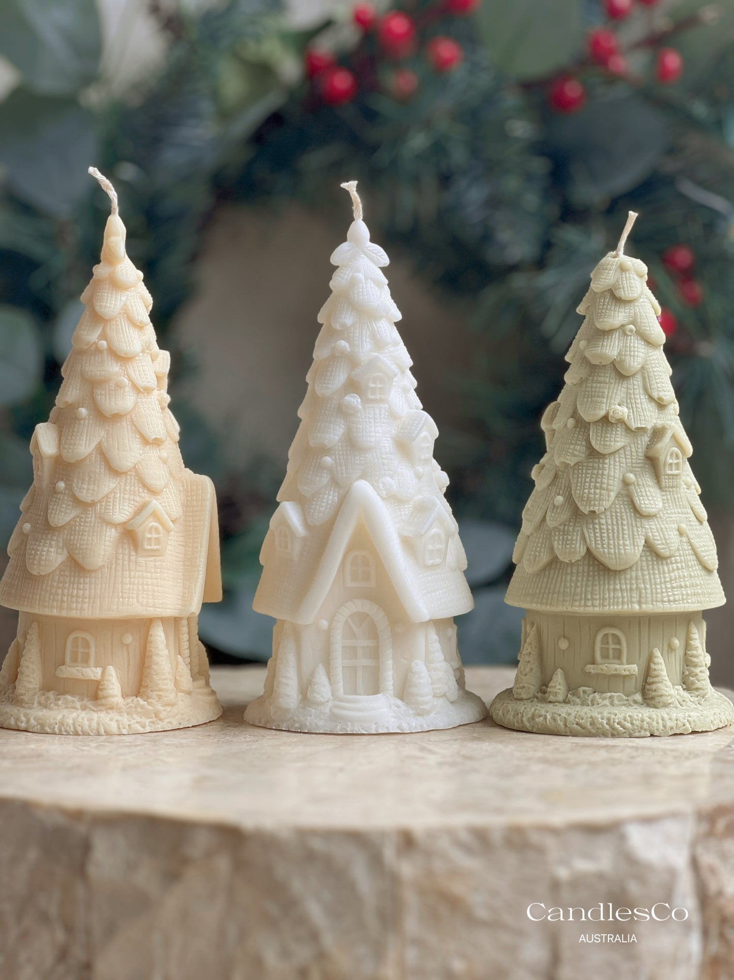 Winter Cottage Candle