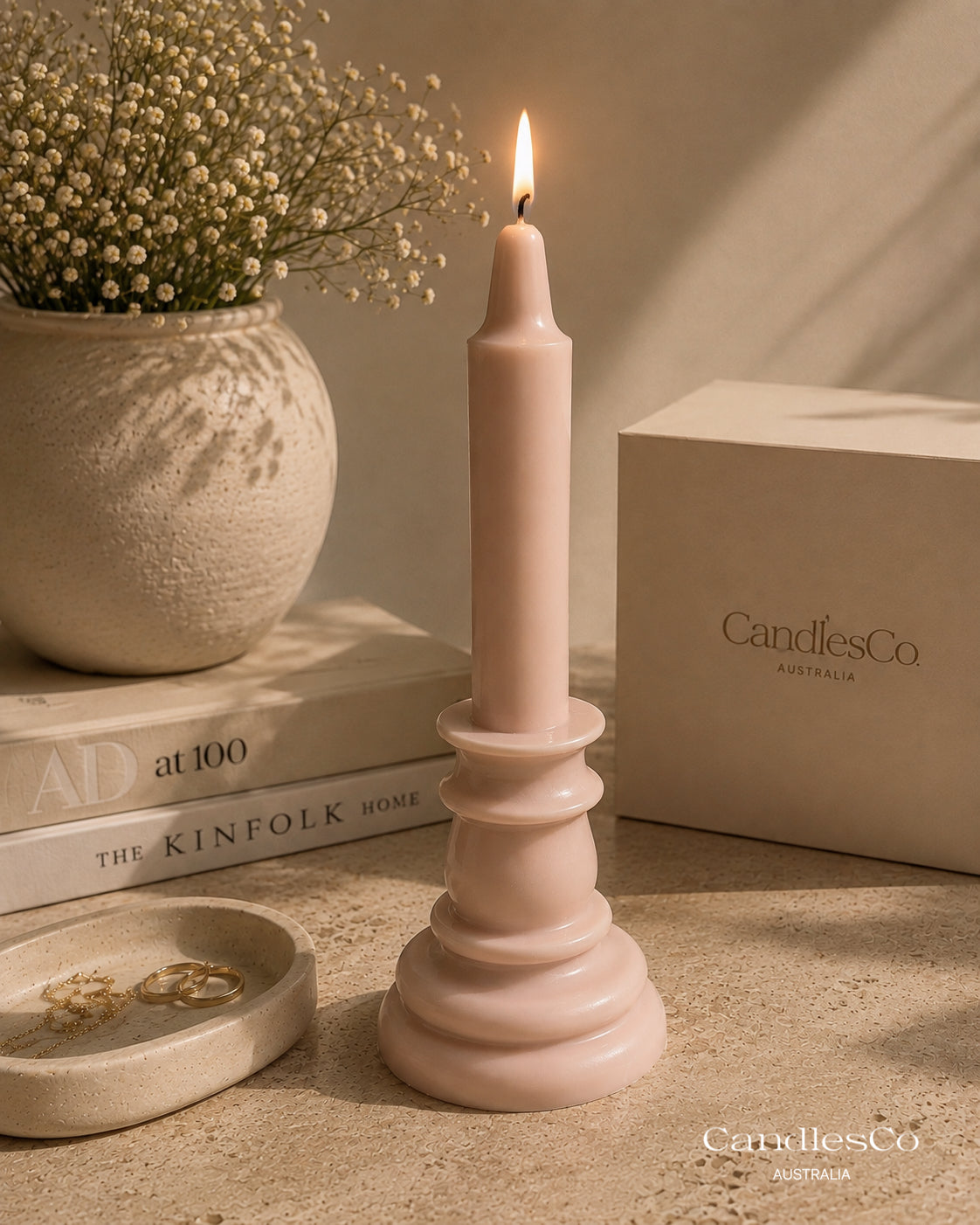 Vintage Taper Pillar Candle