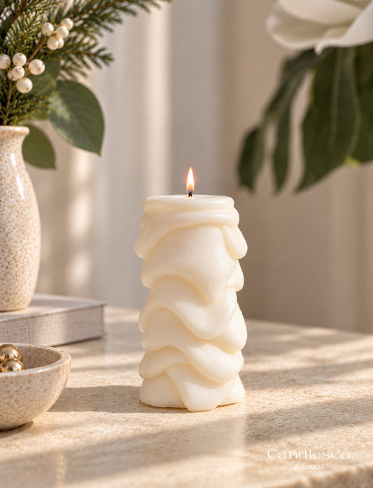 Snow Pillar Candle
