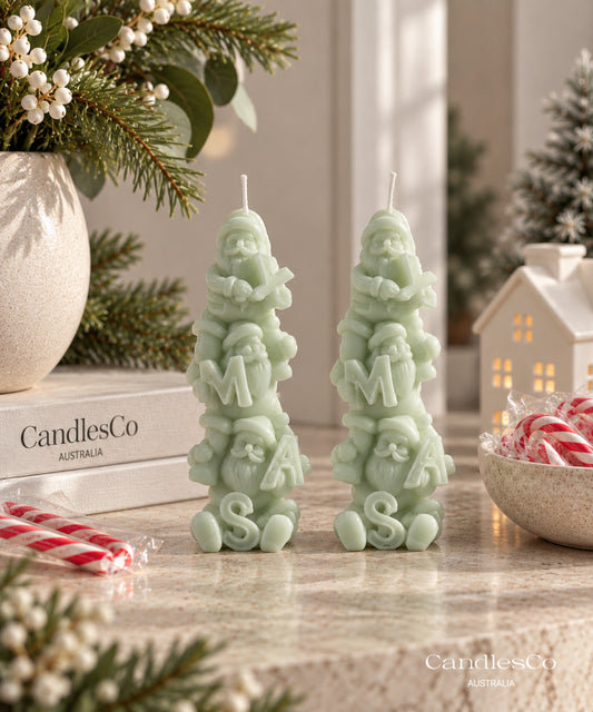 XMAS Santa Candle – Handmade Soy Christmas Candle