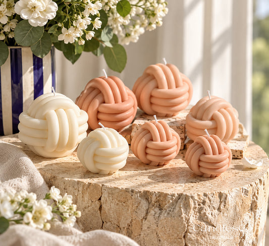 Chunky Knot Ball Candle