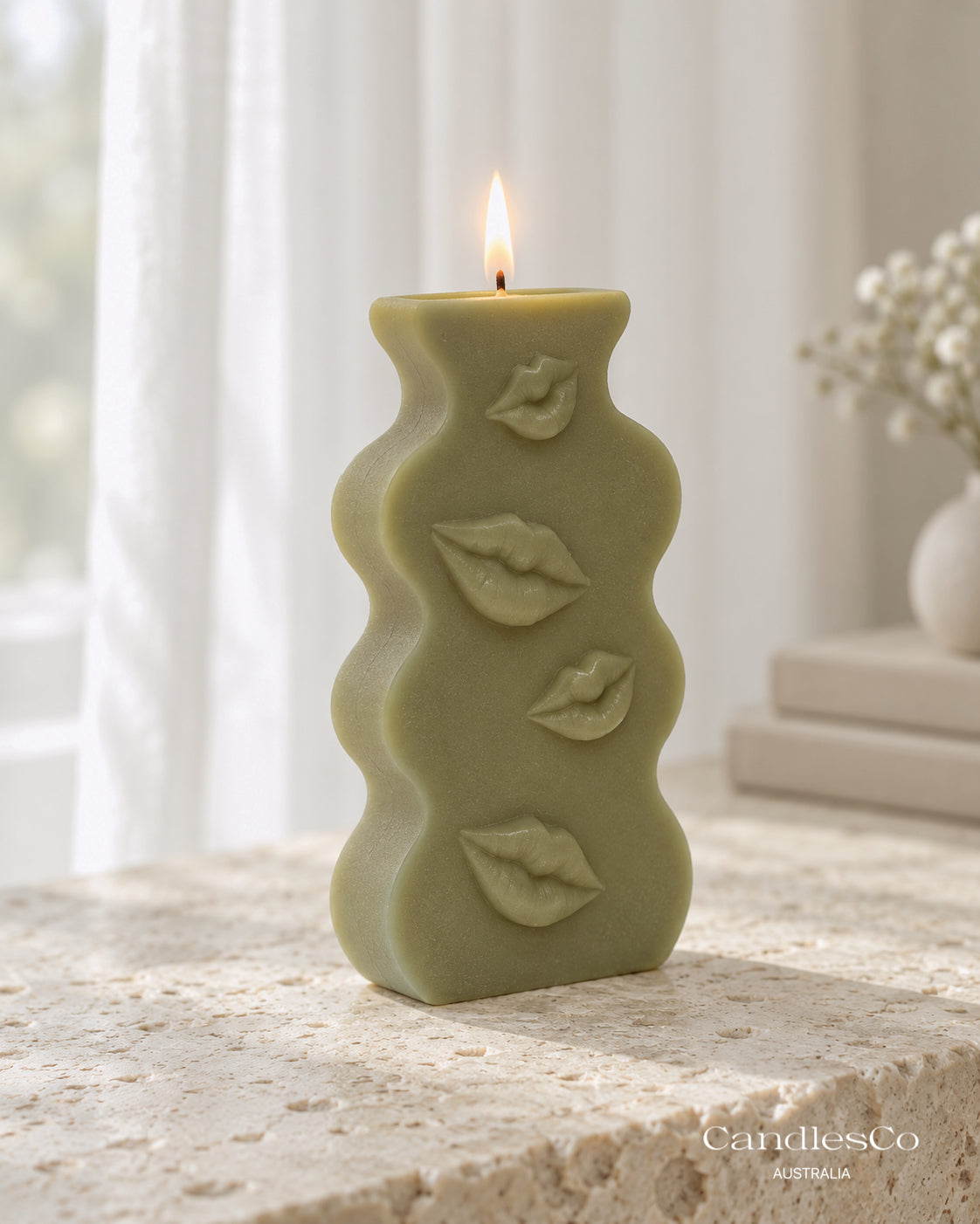Kiss Me Sculptural Candle