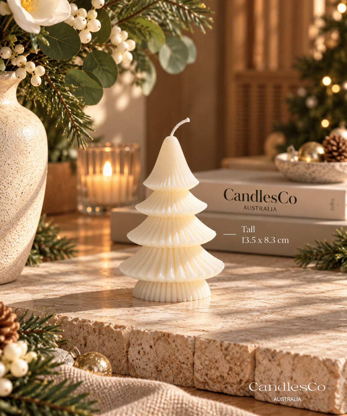 Christmas Tree Candle Collection – 5 Handmade Soy Christmas Tree Designs