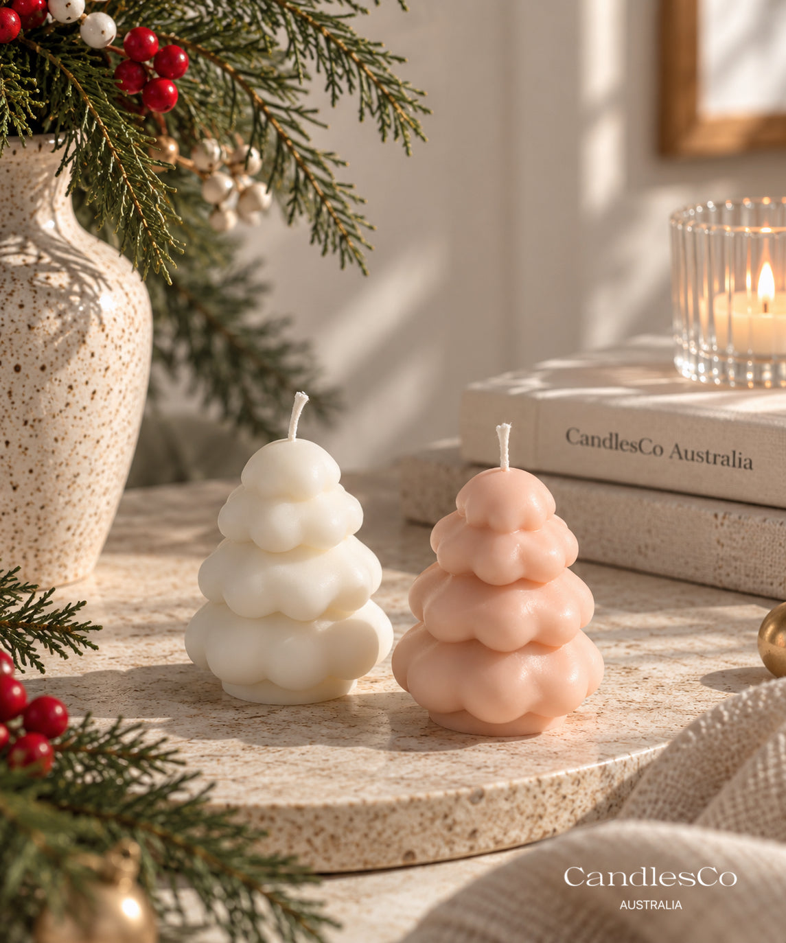 Bubble Christmas Tree Candle – Sculptural Soy Christmas Candle