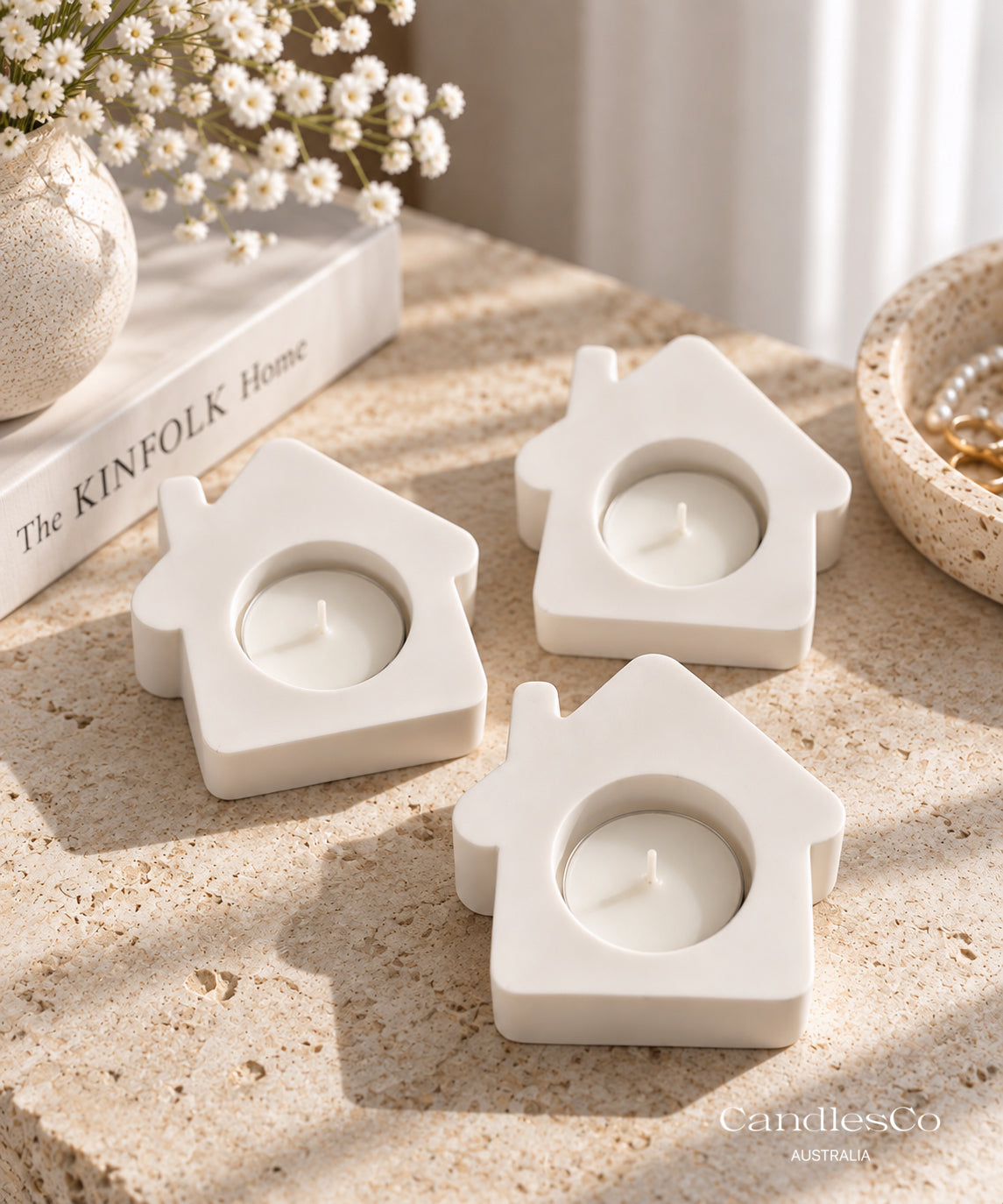 House Tealight Candle Holder | Handmade Home Candle Holder
