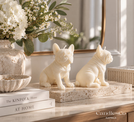 French Bulldog Sculptural Candle