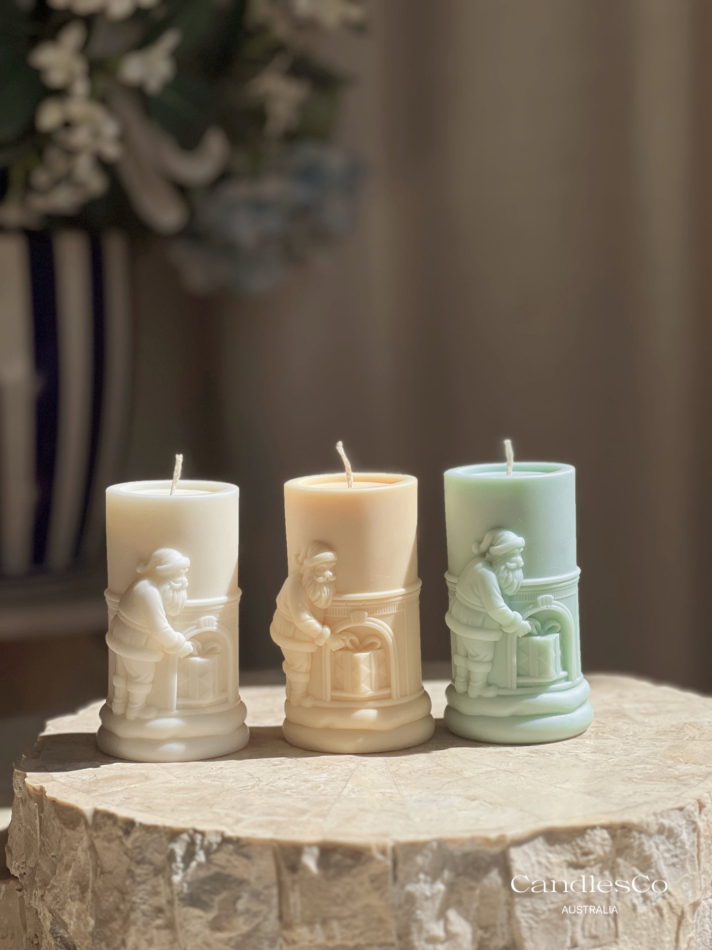 Santa Pillar Candle