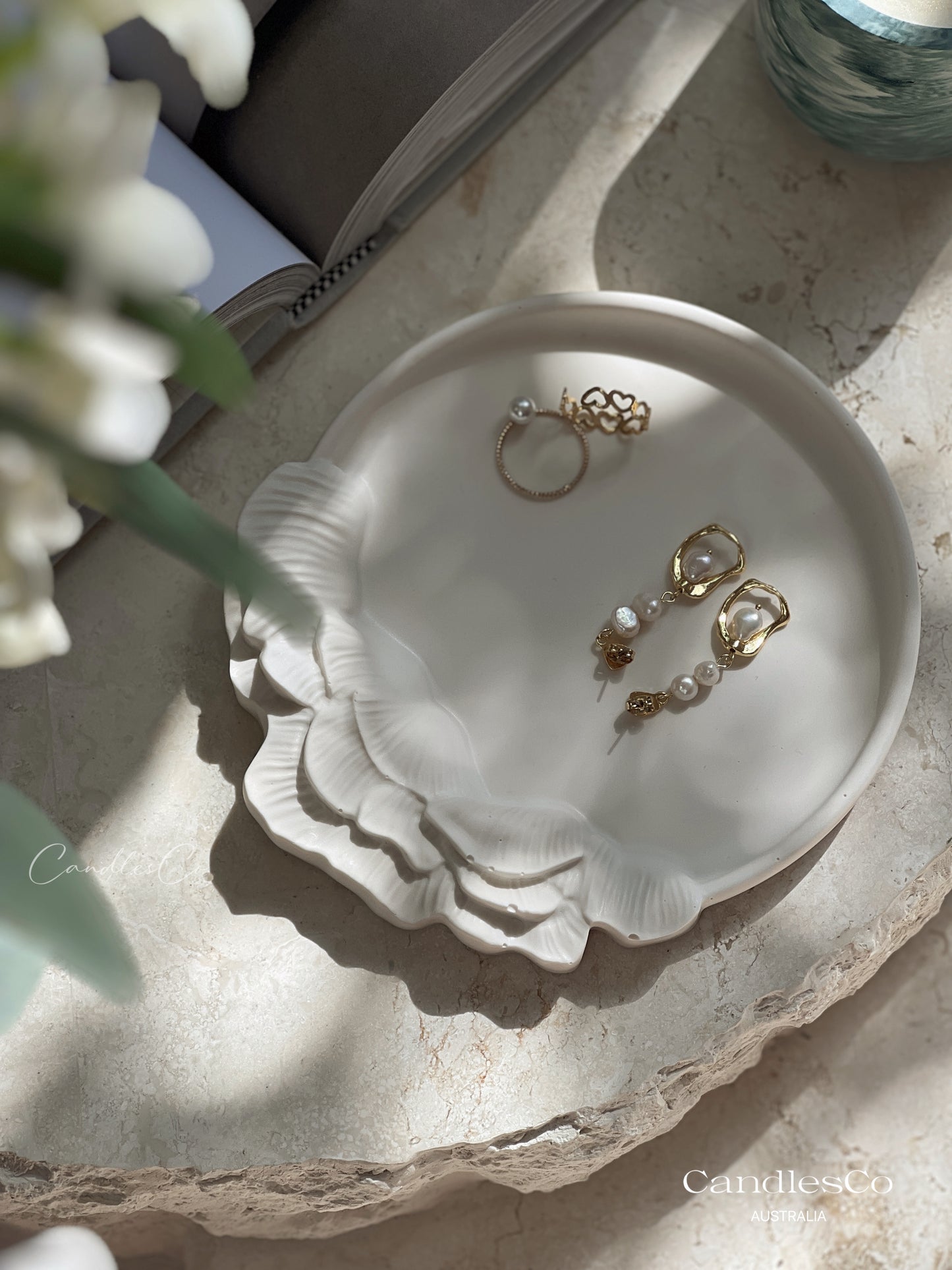 Floral Jewelry Dish