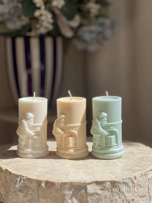 Santa Pillar Candle