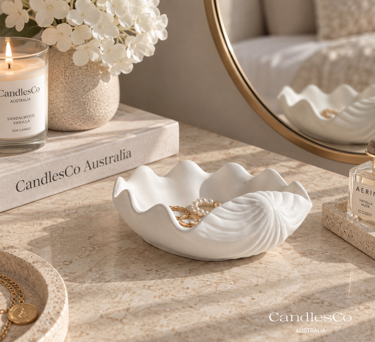 Oyster Shell Trinket Tray | Handmade Jewellery Dish