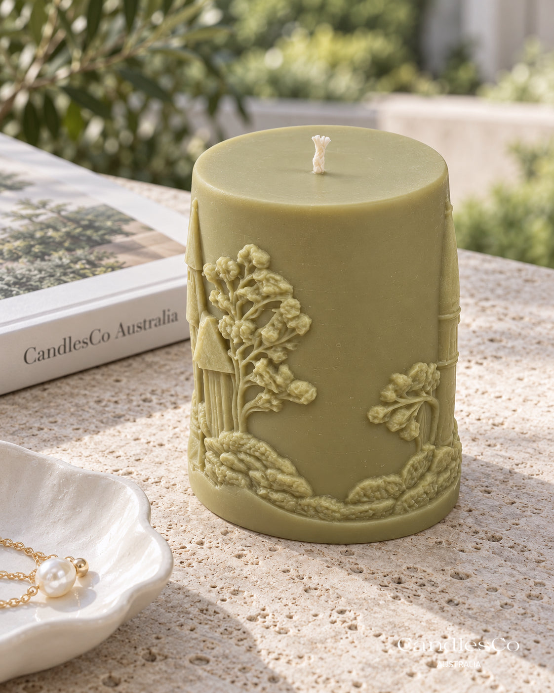 Church Pillar Candle – Handmade Unscented Soy Wax Candle