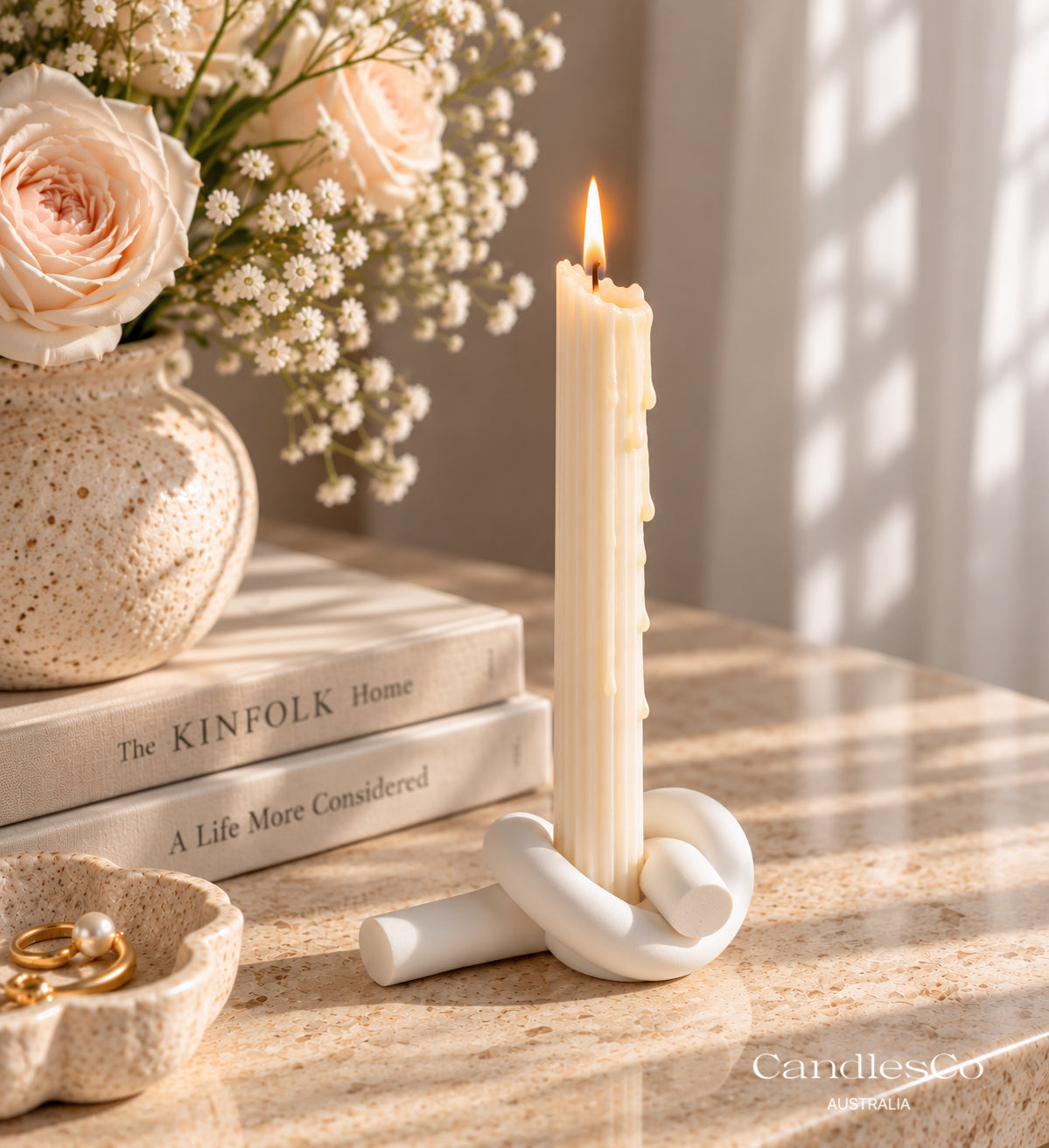 Knot Candlestick Holder | Handmade Taper Candle Holder