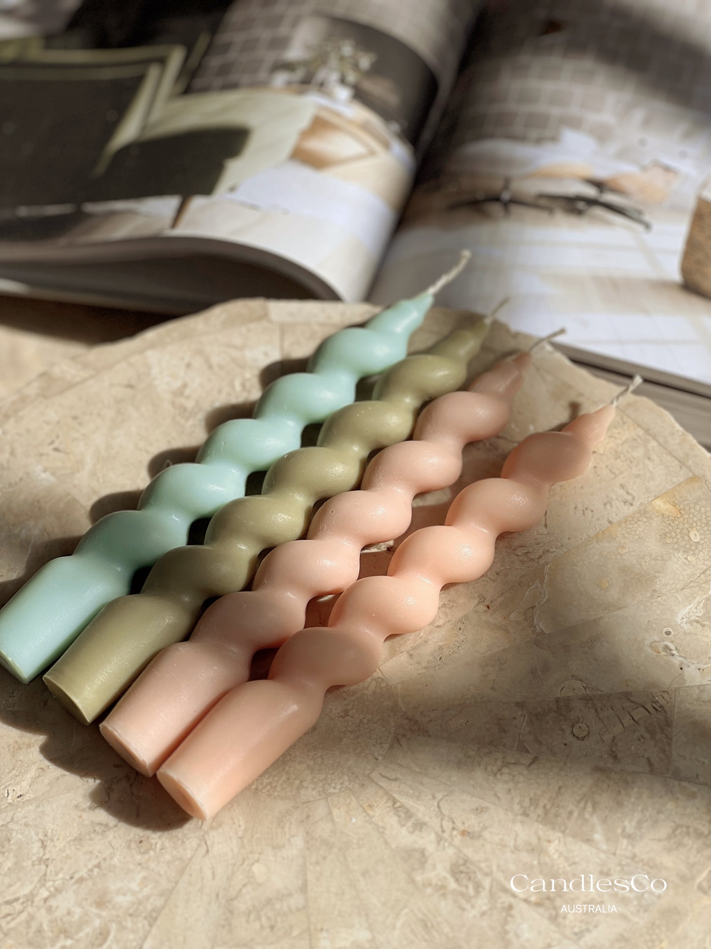 Spiral Taper Candle