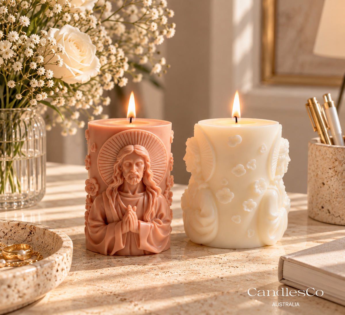 Jesus Prayer Pillar Candle