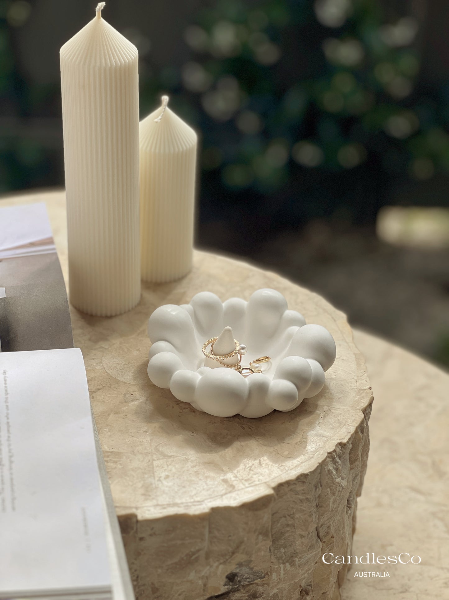 Cloud Pebble Trinket Dish