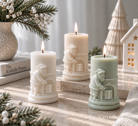 Santa Pillar Candle