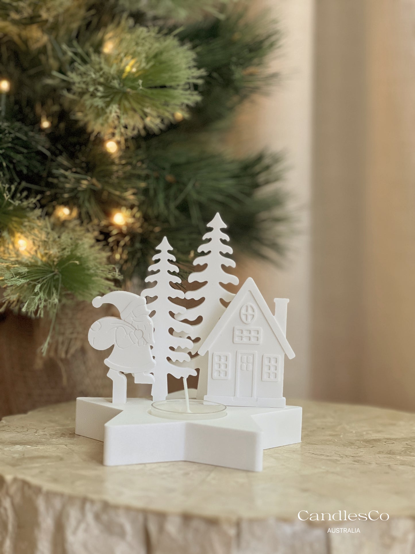 Santa Christmas Tealight Holder