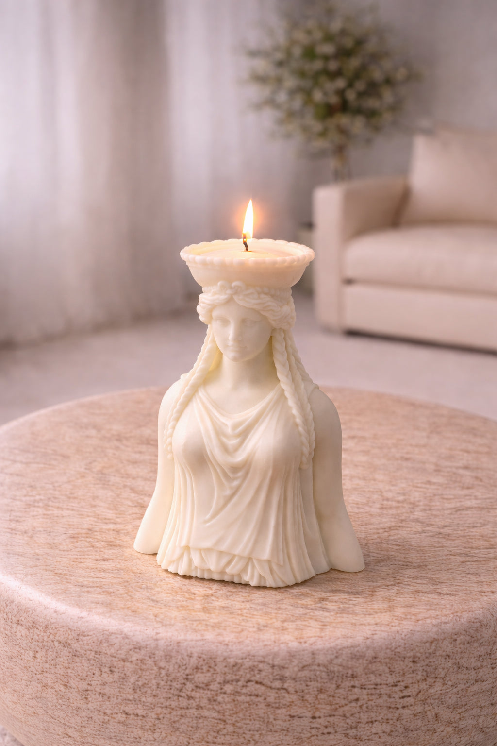 Caryatid Statue Candle
