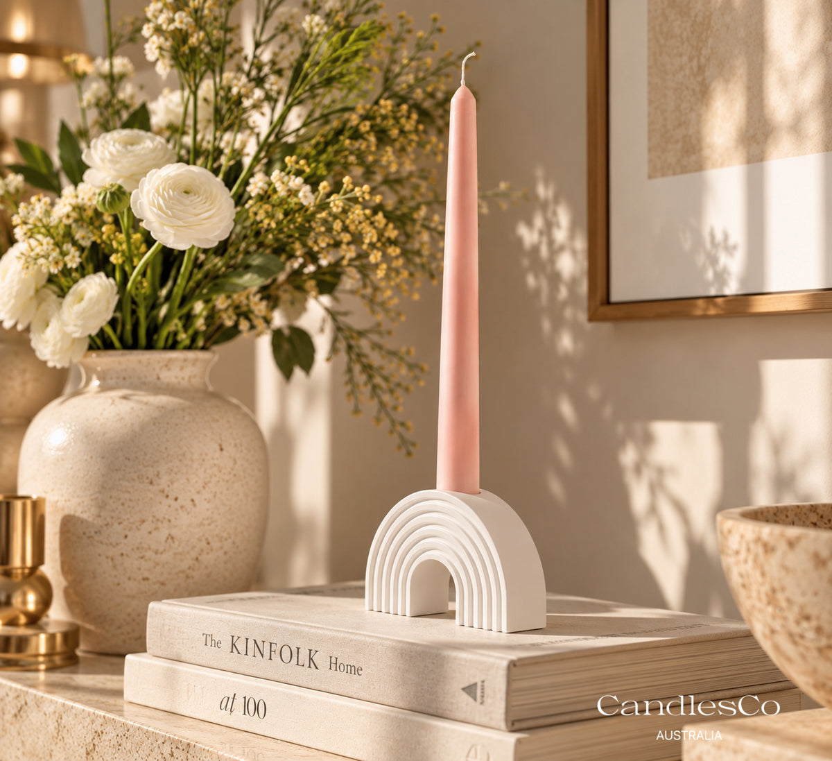 Rainbow Candlestick Holder | Handmade Taper Candle Holder